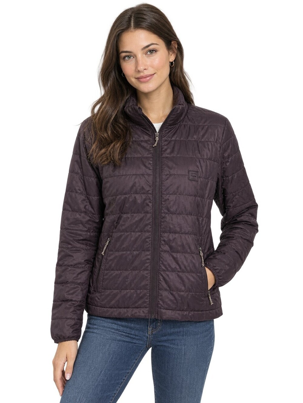 Billabong Adventure Division Womens Size L Black Quilted Puffer Jacket Coat